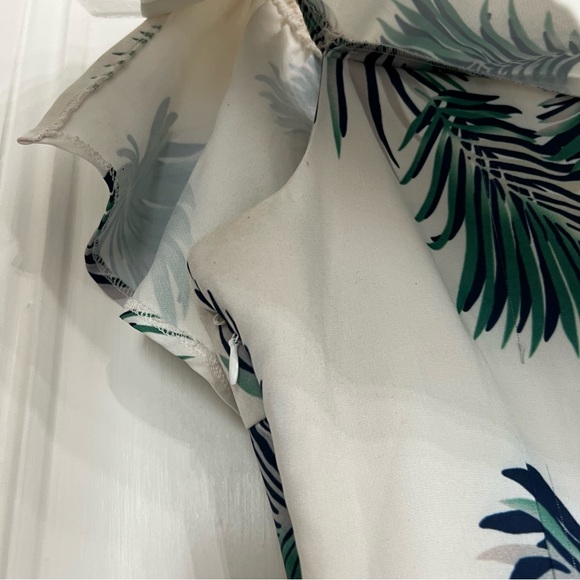 JENN PALM PRINT JUMPSUIT Size S - Picture 7 of 10